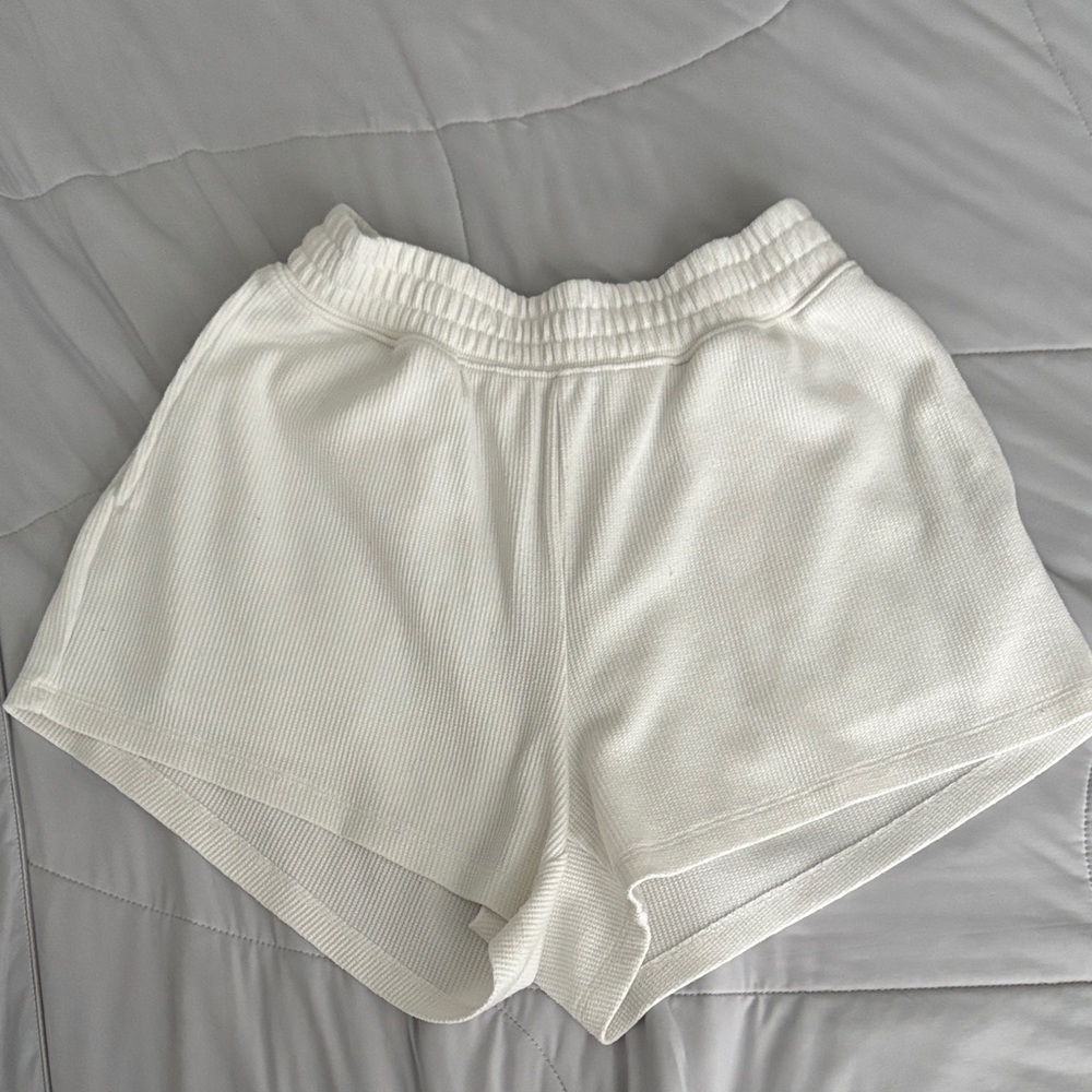 Gilly hicks white waffle thermal shorts